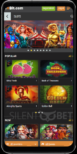 1xBit mobile casino page thru Android