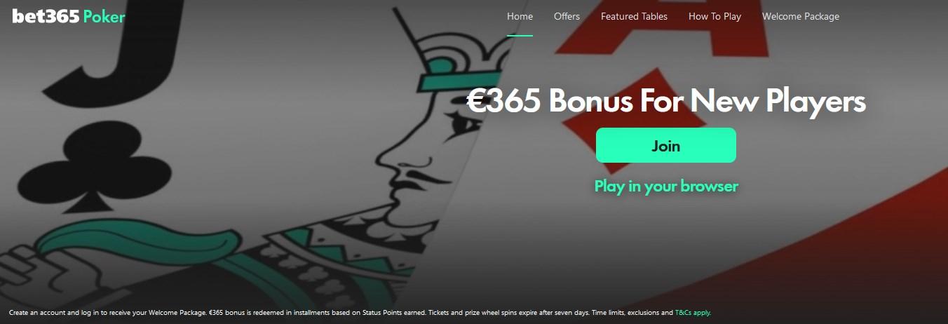 Bet365 Poker Bonus