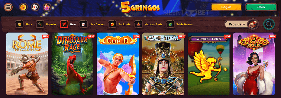 5Gringos casino games