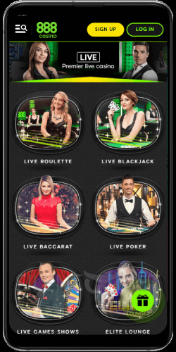 888 Live Casino Android App