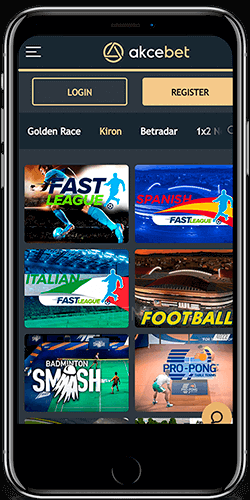 Akcebet virtual sports for iPhone