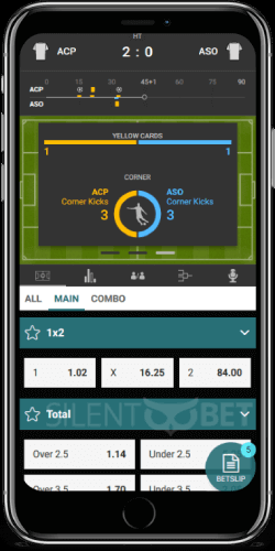 b-Bets mobile live betting on iPhone