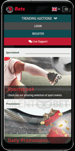 b-Bets mobile version