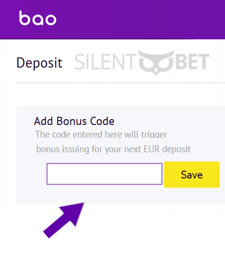 Bao Casino Bonus Code Enter
