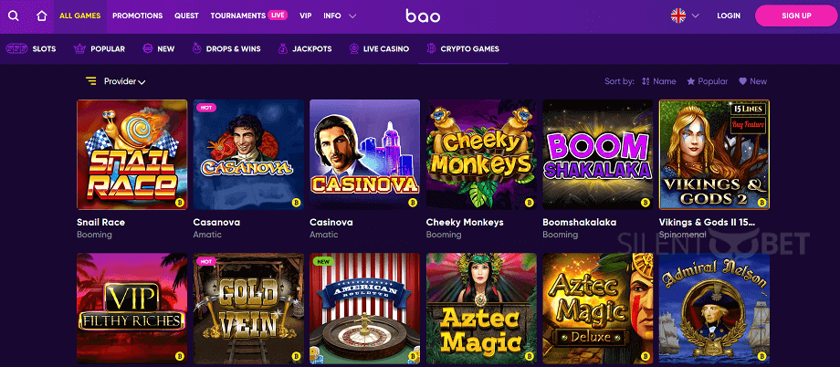 Bao casino games