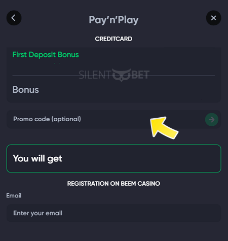 Beem casino bonus code enter