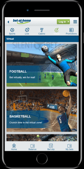 bet at home ios app virtual sports