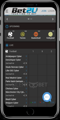 bet2u mobile app for iphone
