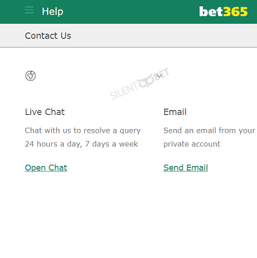 bet365 contact form