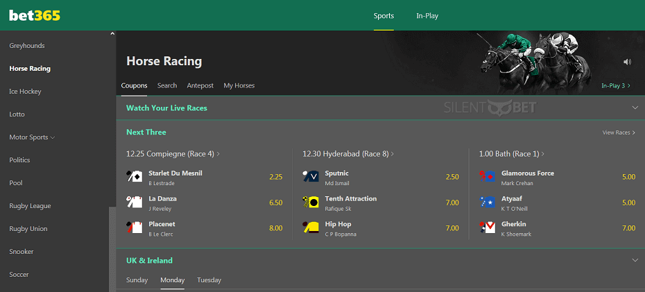 bet365 horse racing betting