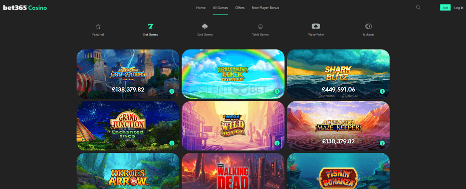 bet365 slots page