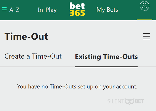 bet365 time outs