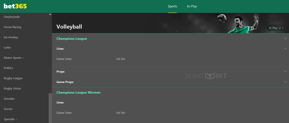 bet365 volleyball betting