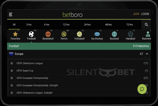 betboro mobile version thru tablet