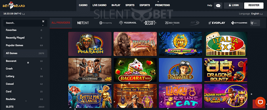 BetBeard Casino Games