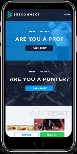 BetConnect mobile matched betting on iPhone