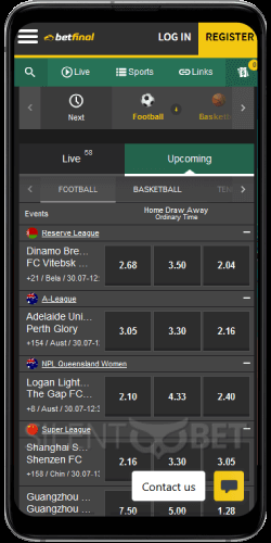 Betfinal Sports on Android