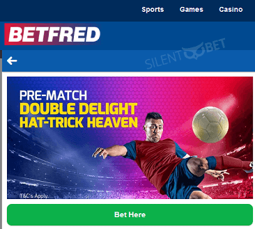Betfred Double Delight steps