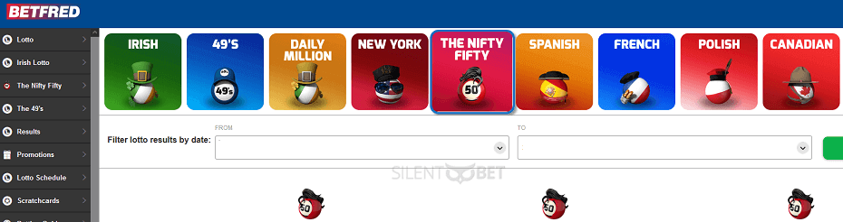 Betfred Nifty Fifty draws