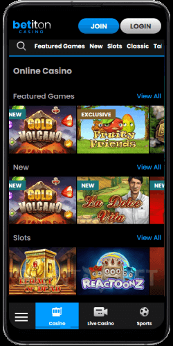 Betiton Casino on Android