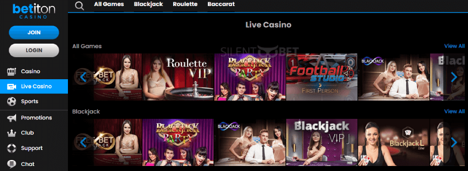 Betiton Live Casino
