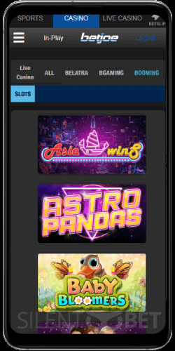 BetJOE mobile casino thru Android