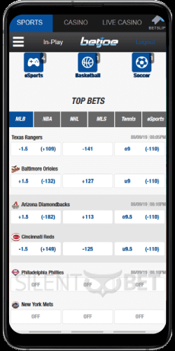 BetJoe mobile sports betting through Android