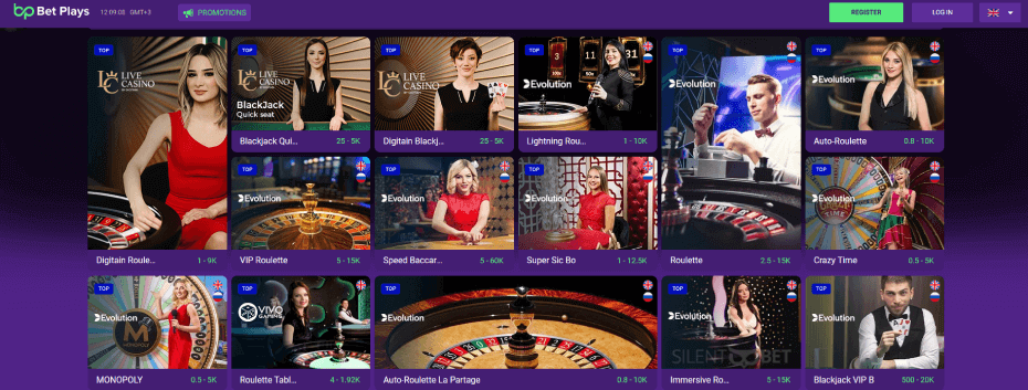 Bet Plays live dealers
