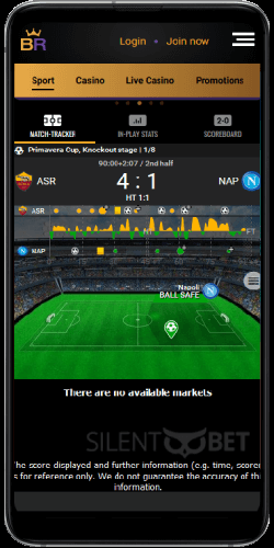 Betregal mobile in-play betting on Android