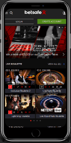 Betsafe mobile live casino