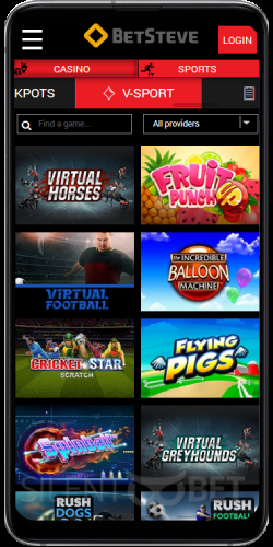 BetSteve Virtual Sports on Android