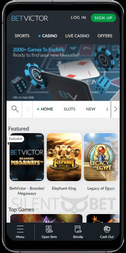 BetVictor Casino Mobile Version