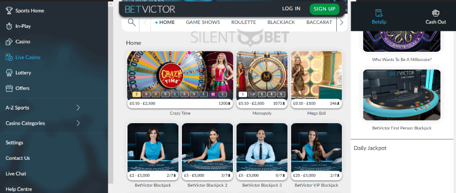 BetVictor Live Casino