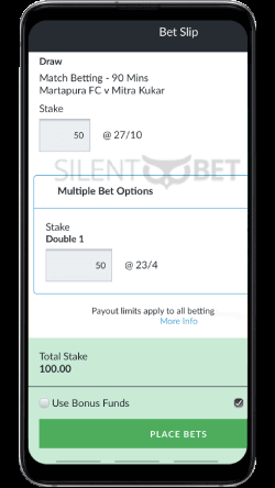 BetVictor mobile betslip thru Android 