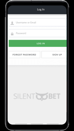 BetVictor mobile login page thru Android