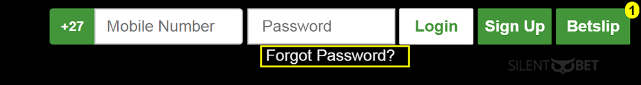 Betway forgotten password