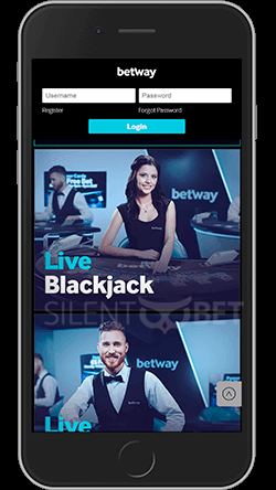 Betway mobile live casino for iOS