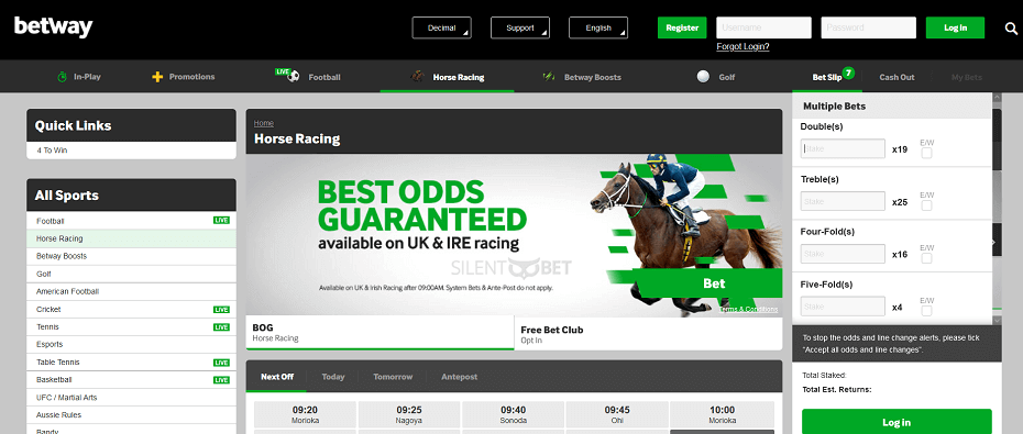betway trixie bets in horse racing