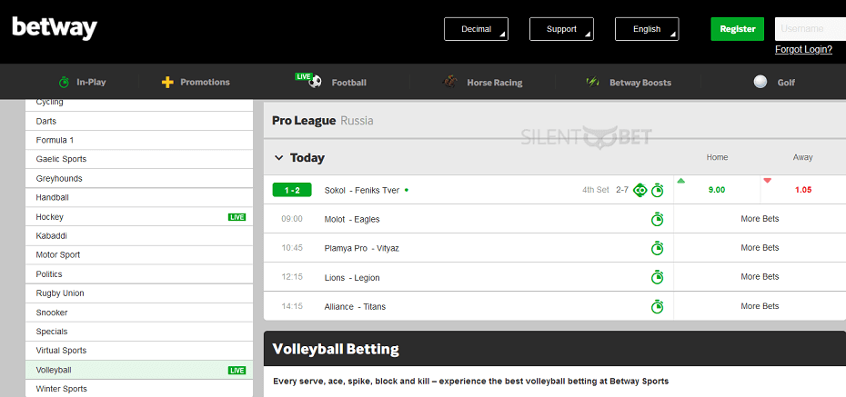 betway volleyball