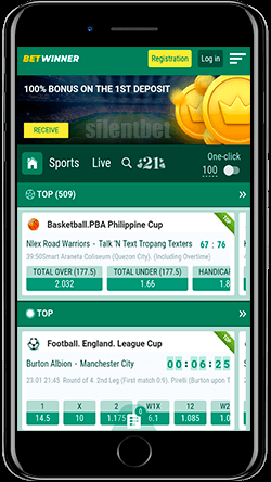 BetWinner mobile app for iPhone