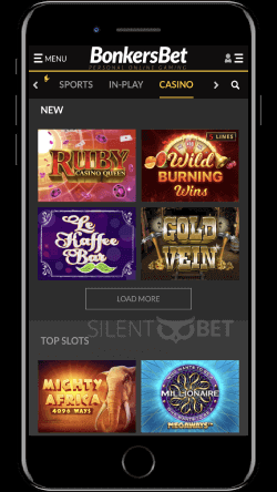 bonkersbet mobile casino on iPhone