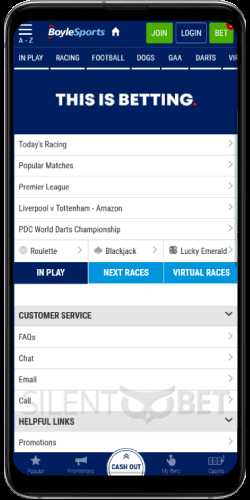 Boylesports app for Android