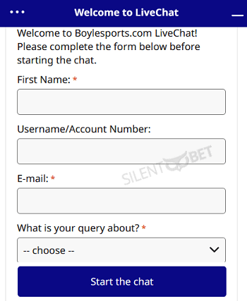 Boylesports live chat