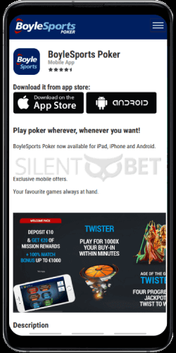 BoyleSports poker app