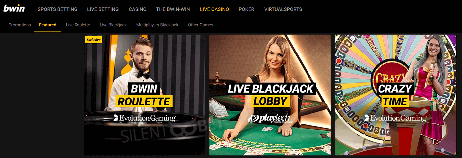 Bwin live casino