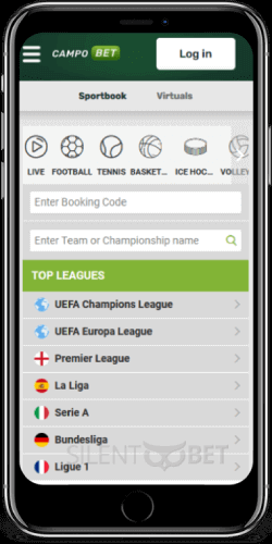 CampoBet mobile sports betting on iPhone