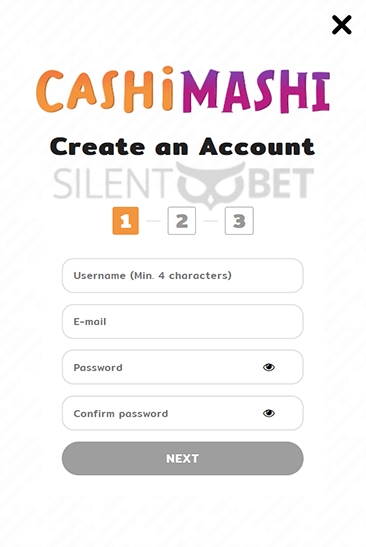 CashiMashi Registration Form