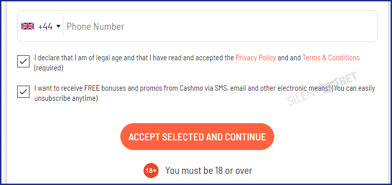 Cashmo casino registration