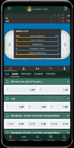 CasiniaBet Mobile Sports Betting thru Android