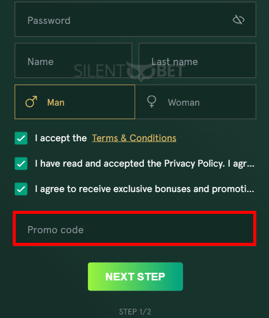 Casinia Bonus Code Enter